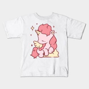 Soft Unicorn (Berry Pink) Kids T-Shirt